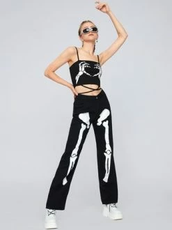 Kollyy Punk Black Top Tank Top & Cami 15 Kollyy Punk Black Top Tank Top & Cami -Tops Sales 98150fdffe3363316756ad4816ef3300