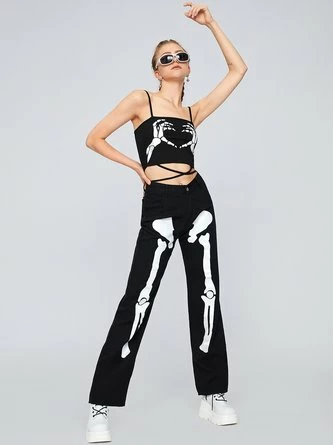 Kollyy Punk Black Top Tank Top & Cami 4 Kollyy Punk Black Top Tank Top & Cami - Image 4