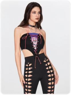 Kollyy Street Black Top Tank Top & Cami