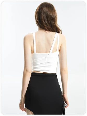 Kollyy Street White Asymmetrical Design Top Tank Top & Cami 8 Kollyy Street White Asymmetrical Design Top Tank Top & Cami - Image 8