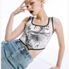 Kollyy Vintage Gray Top Tank Top & Cami