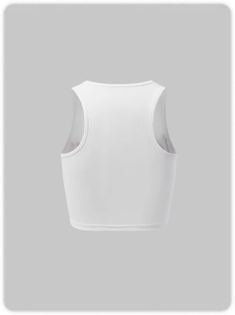 Kollyy Street White Letter Top Tank Top & Cami 4 Kollyy Street White Letter Top Tank Top & Cami - Image 4