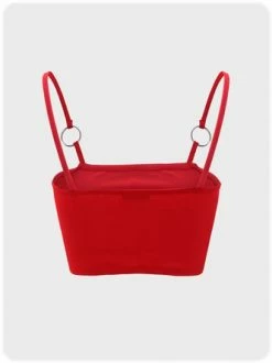 Kollyy Sweet Deep Red Cartoon Color Block Top Tank Top & Cami -Tops Sales 9d0a4a411a7377fa7a6ef58f9fd7dc4c