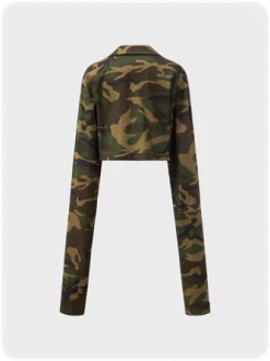 Kollyy Edgy Camouflage Camo Top Outwear 7 Kollyy Edgy Camouflage Camo Top Outwear -Tops Sales 9d98f0b3bf3d59225ec04ec603bfc45e
