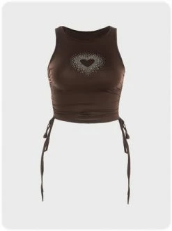 Kollyy Sweet Brown Top Tank Top & Cami