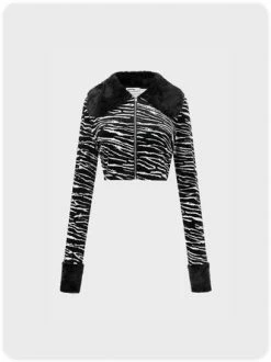 Kollyy Vintage Black-White Top Outwear