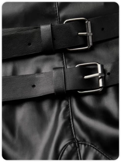 Kollyy Punk Black Patchwork Removable Straps Halloween Top T-Shirt 11 Kollyy Punk Black Patchwork Removable Straps Halloween Top T-Shirt -Tops Sales 9e7b20f17a6bddea91abb8c822e3623c