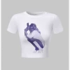 Kollyy Y2K White Figure Top T-Shirt