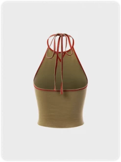 Kollyy Y2K Khaki Letter Lace Up Halloween Top Tank Top & Cami 7 Kollyy Y2K Khaki Letter Lace Up Halloween Top Tank Top & Cami -Tops Sales 9f25ea862f43eee628497138567a8da8