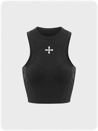 Kollyy Black Top Tank Top & Cami 2 Kollyy Black Top Tank Top & Cami - Image 2