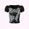 Kollyy Vintage Black Top T-Shirt