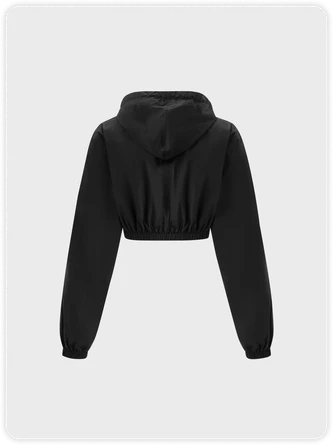 Kollyy Street Black Glitter Patchwork Hooded Top Hoodie & Sweatshirt 8 Kollyy Street Black Glitter Patchwork Hooded Top Hoodie & Sweatshirt - Image 8