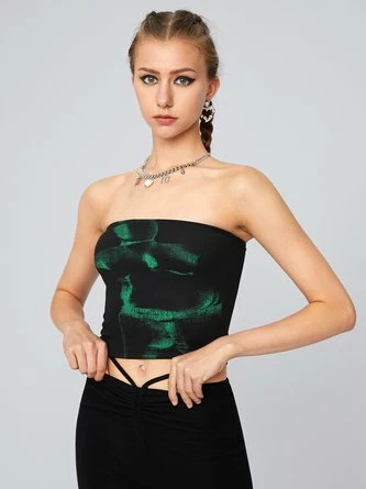 Kollyy Vacation Black Abstract Neon Top Tank Top & Cami 3 Kollyy Vacation Black Abstract Neon Top Tank Top & Cami - Image 3