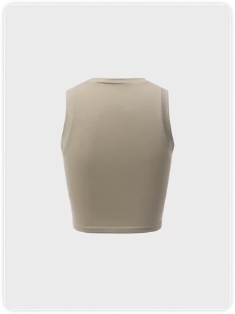 Kollyy Vintage Khaki Top Tank Top & Cami 4 Kollyy Vintage Khaki Top Tank Top & Cami - Image 4