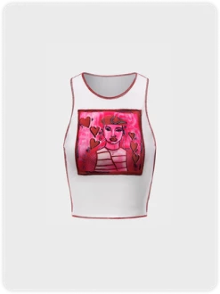 Kollyy Street White Top Tank Top & Cami