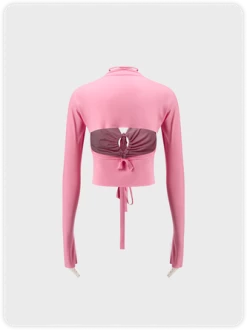 Kollyy Y2K Pink Cut Out Lace Up Backless Top T-Shirt 7 Kollyy Y2K Pink Cut Out Lace Up Backless Top T-Shirt -Tops Sales a5ae4cd2b190085694ab8075f721bfd4