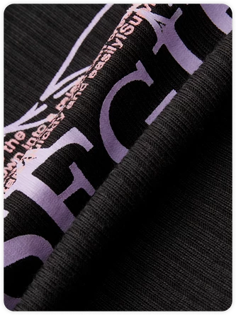 Kollyy Y2K Black Irregular Hem Letter Top T-Shirt 3 Kollyy Y2K Black Irregular Hem Letter Top T-Shirt - Image 3