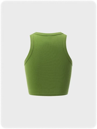 Kollyy Casual Green Top Tank Top & Cami 4 Kollyy Casual Green Top Tank Top & Cami - Image 4