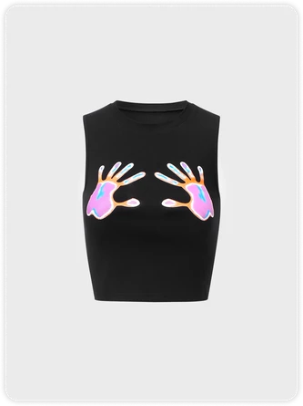 Kollyy Casual Black Top Tank Top & Cami 1 Kollyy Casual Black Top Tank Top & Cami