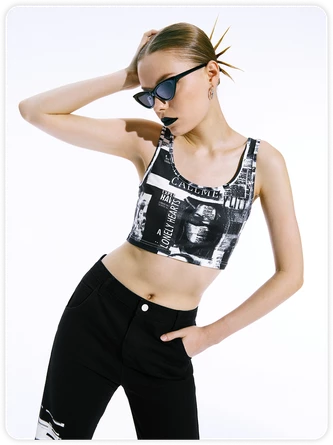 Kollyy Black Top Tank Top & Cami 1 Kollyy Black Top Tank Top & Cami