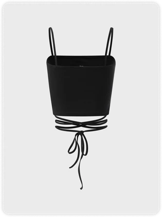 Kollyy Punk Black Lace-Up Design Slim Graffiti Halloween Top Tank Top & Cami 4 Kollyy Punk Black Lace-Up Design Slim Graffiti Halloween Top Tank Top & Cami - Image 4