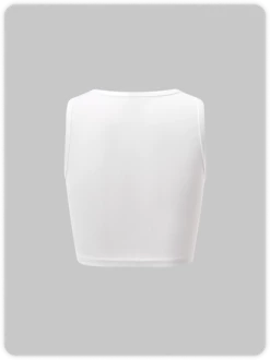 Kollyy Y2k White Letter Party Top Tank Top & Cami -Tops Sales a71398d4517ce58c92e9e3797f377b93