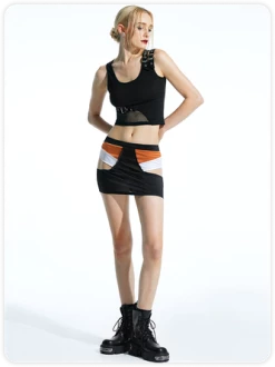 Kollyy Black Patchwork Mesh Metal Top Tank Top & Cami 11 Kollyy Black Patchwork Mesh Metal Top Tank Top & Cami -Tops Sales a7a7a65d448aa63cbb51fc2a224d22cf