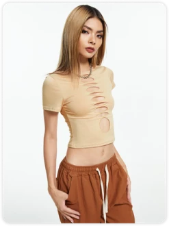 Kollyy Khaki Top T-Shirt 12 Kollyy Khaki Top T-Shirt -Tops Sales a7d644186df8cfe5b7d6b8252357f80e