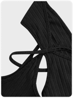 Kollyy Edgy Black Cut Out Top Women Top -Tops Sales a87e1e2d83d5bce5f700a5a228702613