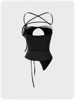 Kollyy Edgy Black Lace Up Asymmetrical Design Top Tank Top & Cami 7 Kollyy Edgy Black Lace Up Asymmetrical Design Top Tank Top & Cami -Tops Sales aa4aeea75fca71a3005a5ffa8901eba0