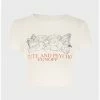 Kollyy Vintage White Top T-Shirt