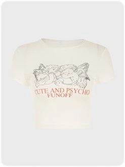 Kollyy Vintage White Top T-Shirt