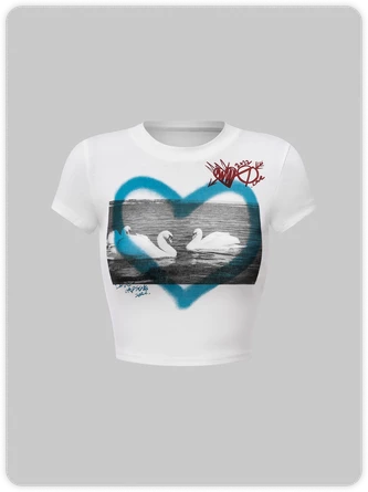 Kollyy Street White Top T-Shirt 1 Kollyy Street White Top T-Shirt