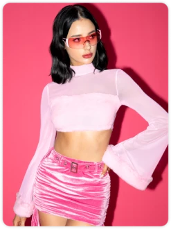 Kollyy Y2k Pink Patchwork Sherpa Mesh Top Women Top -Tops Sales b0ba6da86b8a7b2c77ef4cc3fad015fa