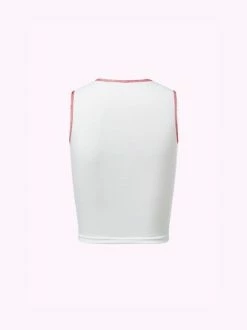 Kollyy Y2K White Feather Color Block Top Tank Top & Cami -Tops Sales b33d20642f135aa13c0a08da887dadf1