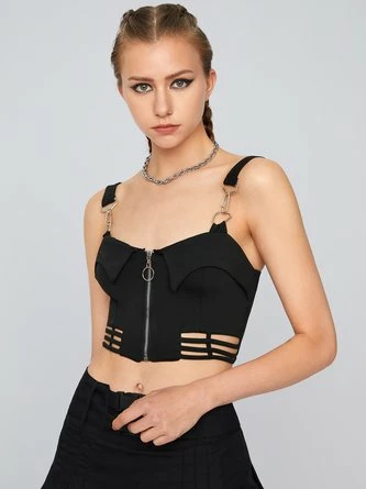 Kollyy Fashion Black Top Tank Top & Cami 4 Kollyy Fashion Black Top Tank Top & Cami - Image 4