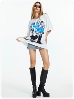 Kollyy Street White Top T-Shirt -Tops Sales b545f5548b64ce7fd0082aac35b4bdd3