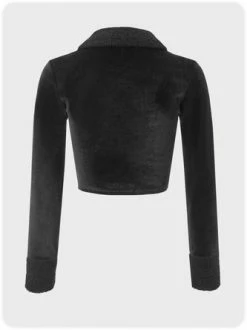 Kollyy Vintage Black Top Outwear -Tops Sales b56c6c3cf0691d1d553ffae2d8198a83