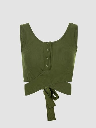 Kollyy Vintage Army Green Top Tank Top & Cami 4 Kollyy Vintage Army Green Top Tank Top & Cami - Image 4