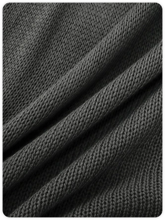 Kollyy Street Gray Knit Hoodie Sleeveless Top Sweater 3 Kollyy Street Gray Knit Hoodie Sleeveless Top Sweater - Image 3