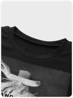 Kollyy Street Black Letter Top T-Shirt 6 Kollyy Street Black Letter Top T-Shirt -Tops Sales b80f6fbcbbea49c87fab70d193cc91ac