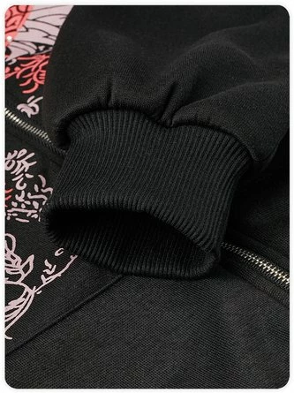 Kollyy Punk Black Top Hoodie & Sweatshirt 2 Kollyy Punk Black Top Hoodie & Sweatshirt - Image 2