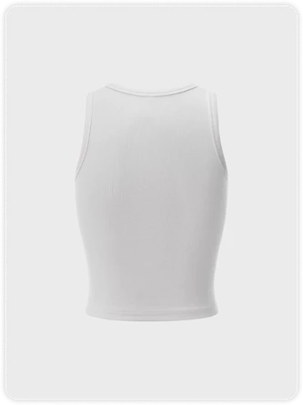 Kollyy Casual White Top Tank Top & Cami 4 Kollyy Casual White Top Tank Top & Cami - Image 4