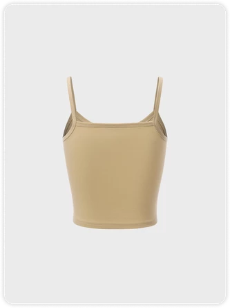 Kollyy Casual Khaki Top Tank Top & Cami 4 Kollyy Casual Khaki Top Tank Top & Cami - Image 4