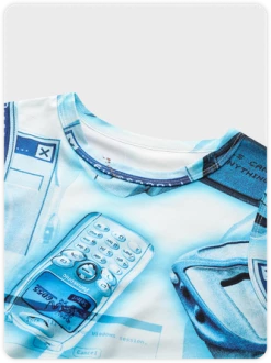 Kollyy Y2K Blue Cropped Abstract Back To School Top Tank Top & Cami -Tops Sales bc20016afbe18f4d9b8ffacbcb45a715