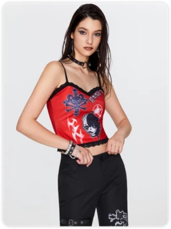 Kollyy Street Red Top Tank Top & Cami