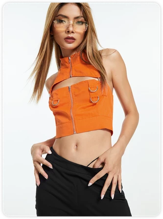 Kollyy Street Orange Top Tank Top & Cami 1 Kollyy Street Orange Top Tank Top & Cami