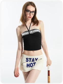 Kollyy Y2K Black Tiered Design Tie Up Back To School Top Tank Top & Cami -Tops Sales bd777ec1bc458e6189f2fec281a8849a