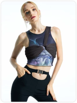 Kollyy Casual Purple Top Tank Top & Cami