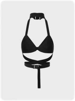 Kollyy Punk Black Plaid Skull Removable Straps Top Tank Top & Cami -Tops Sales be24c37c58cd8bccb4433293fc600782